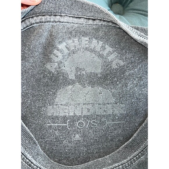 Authentic Jimi Hendrix Vintage Graphic Unisex Tee O/S Gray - Picture 2 of 9